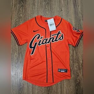 New Nike Kids San Francisco Giants Alternate Jersey Orange Size Youth Small $100